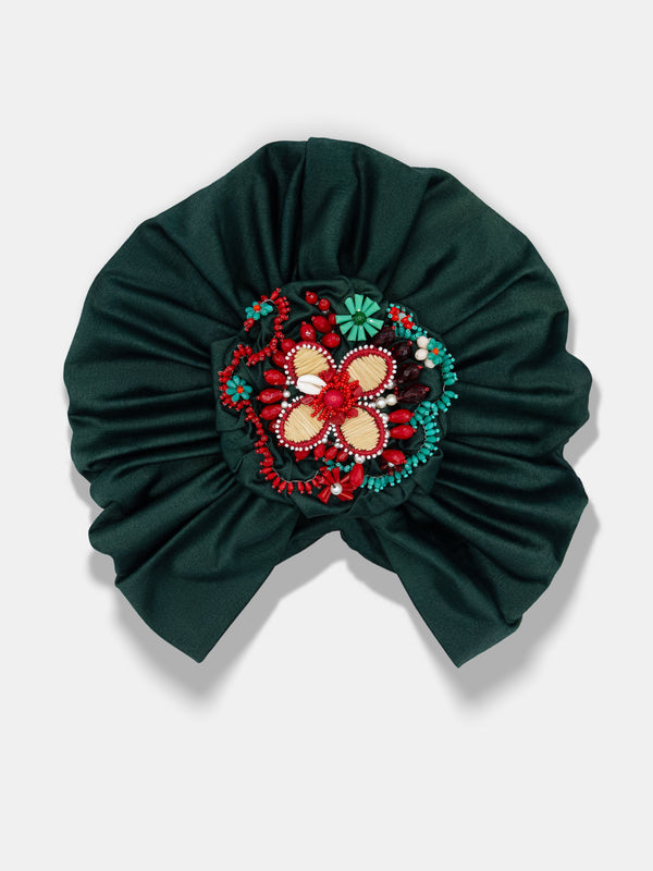 CANARIA TURBAN in forest green