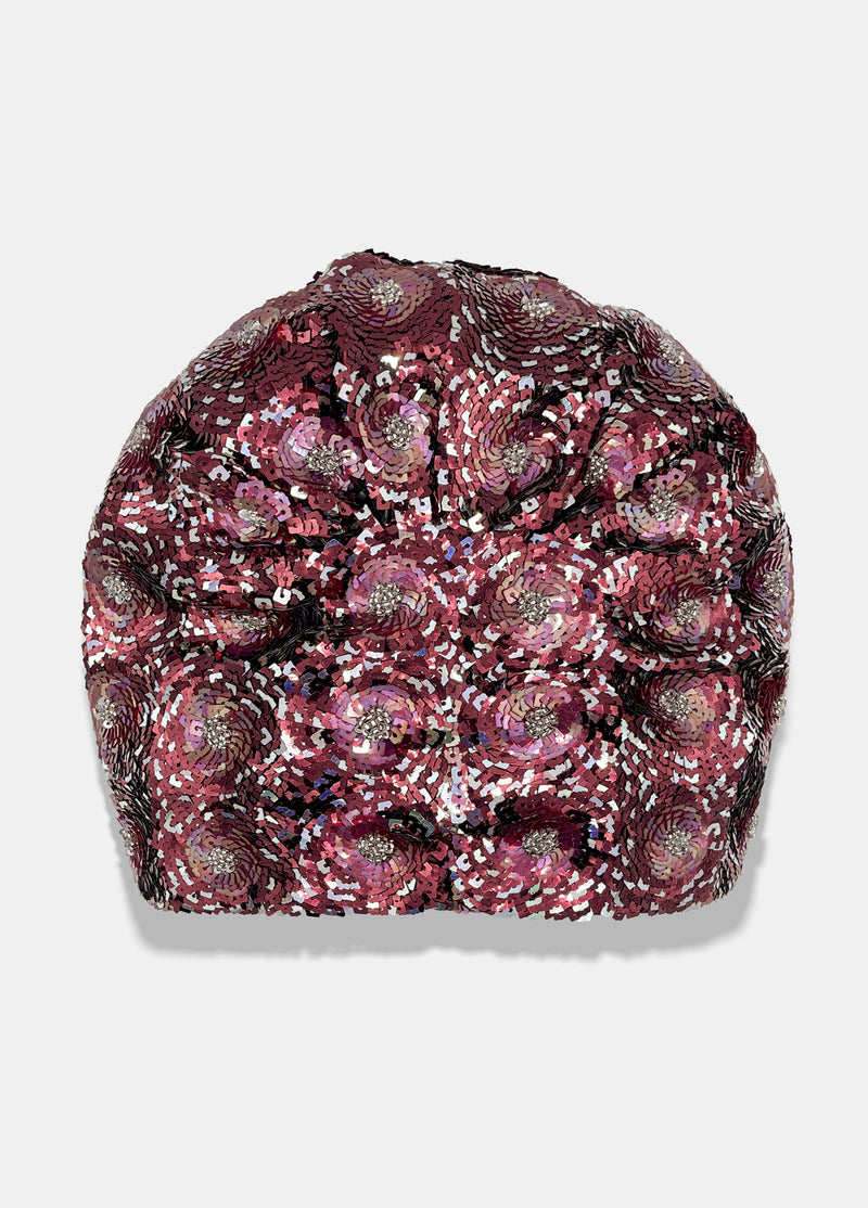 Flower sequin luxury turban