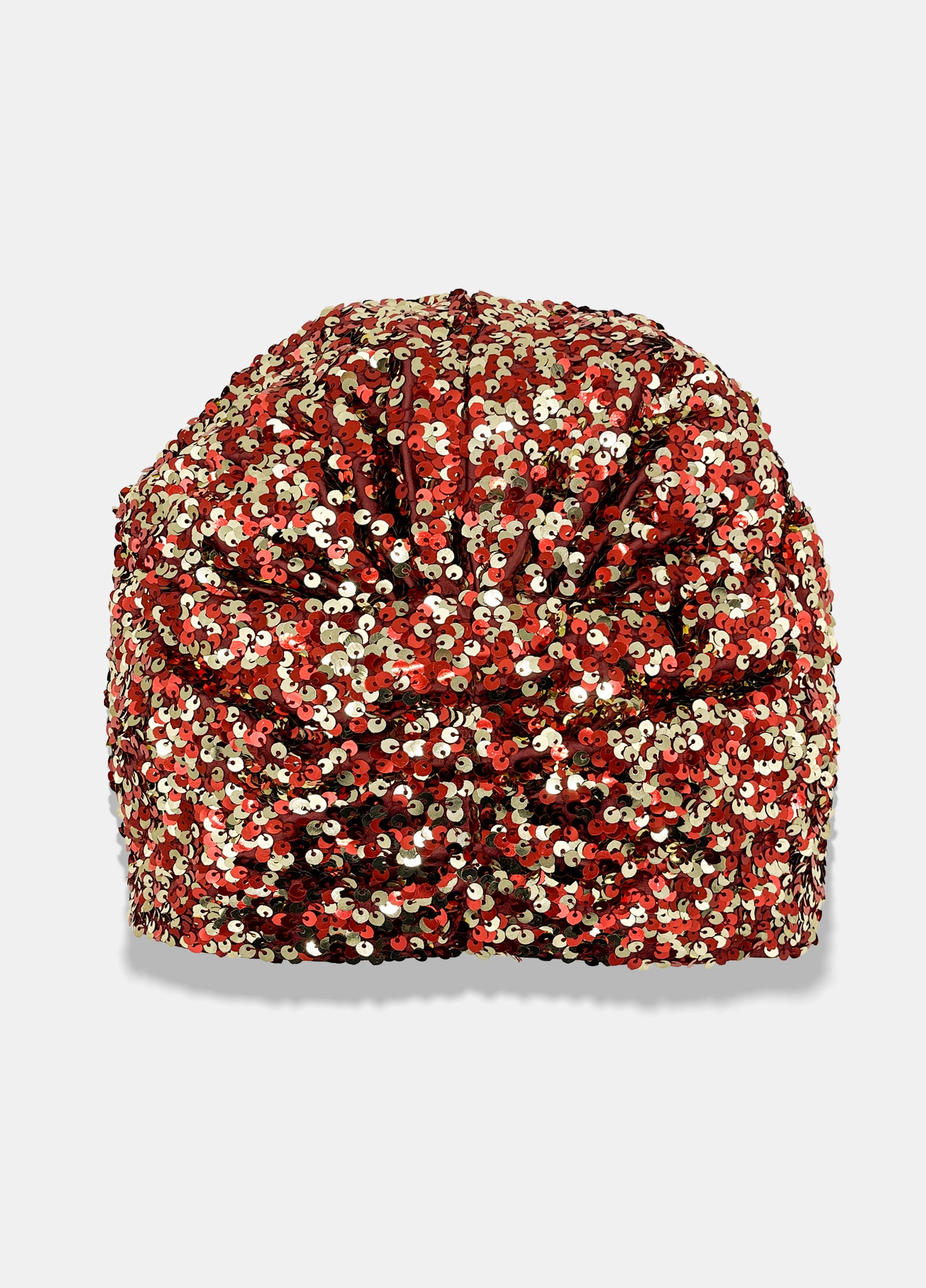 BONDI TURBAN in Gold and Burgundy – MARYJANE CLAVEROL