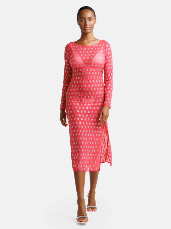 Maryjane Claverol Women's South Beach mesh dress in Lime – MARYJANE CLAVEROL